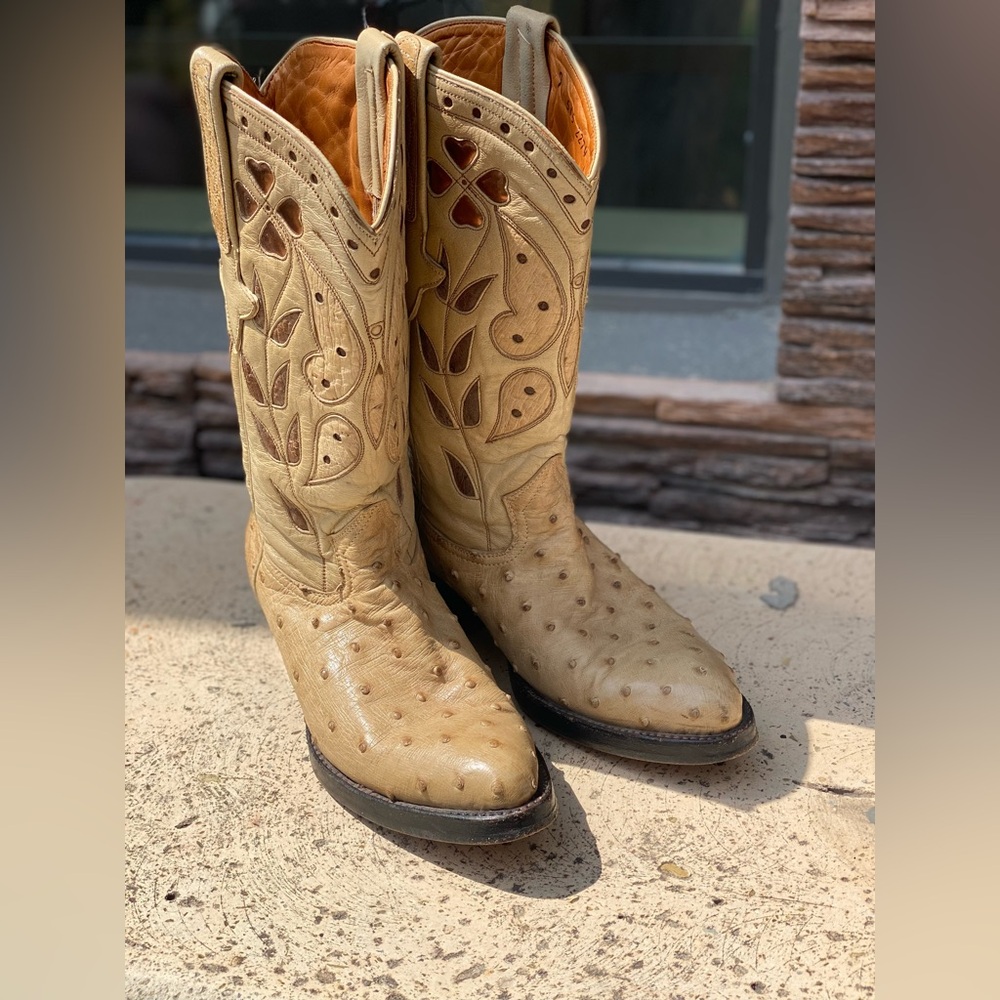 Tan Leather Western Boots